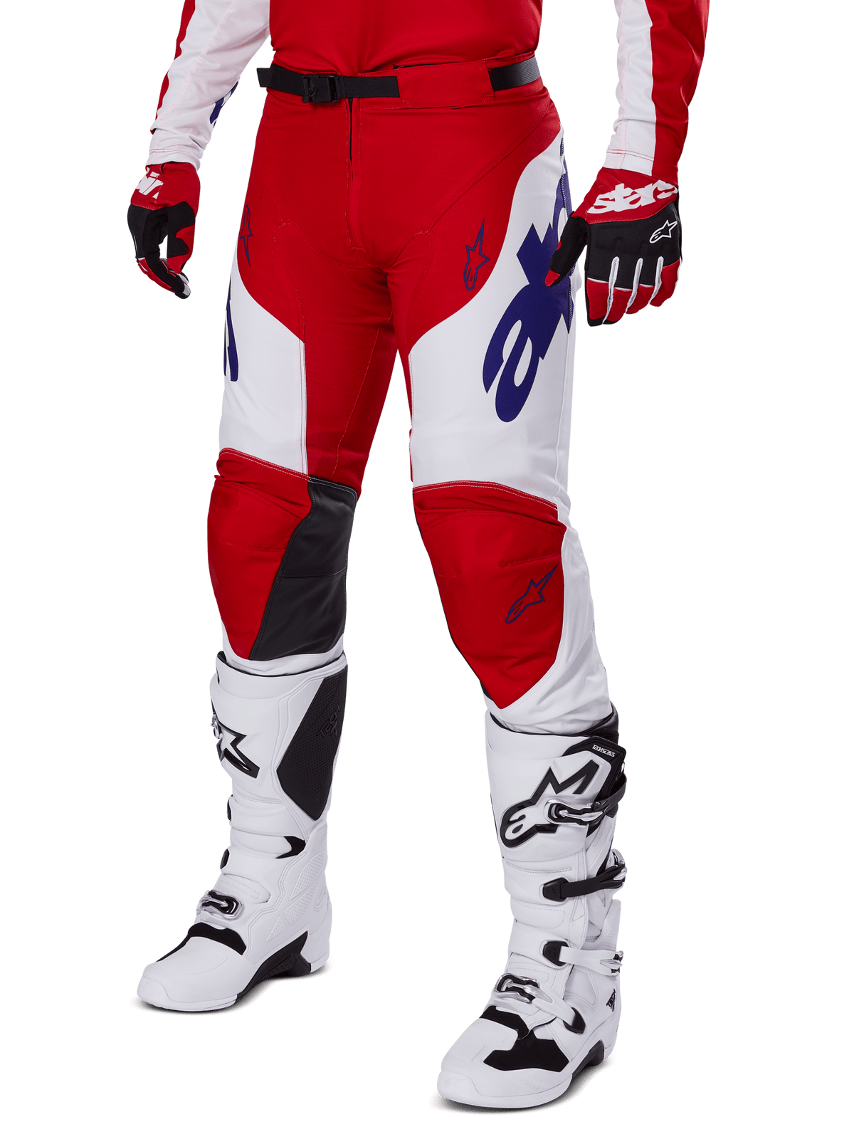 Alpinestars Racer Veil Broek 2025 – Helder rood wit