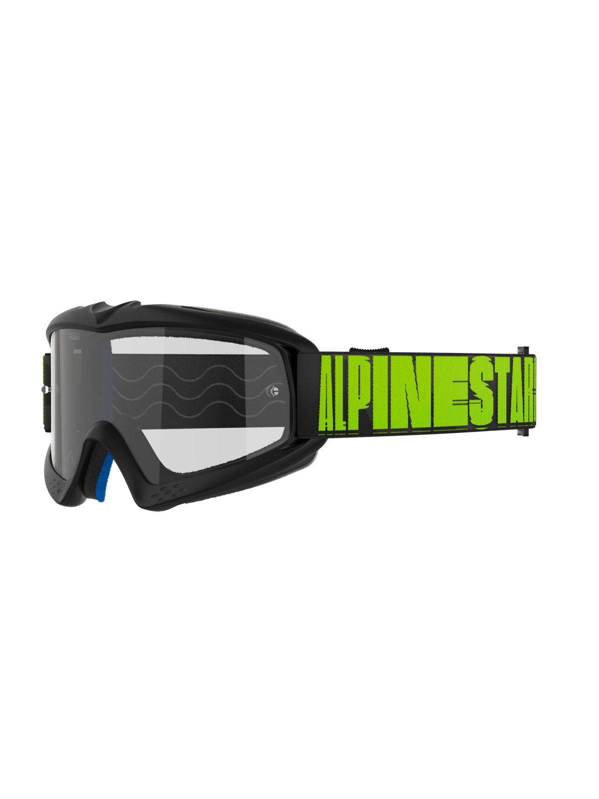 Alpinestars Vision Jeugd Hollow Crossbril – Houtskool fluo geel helder