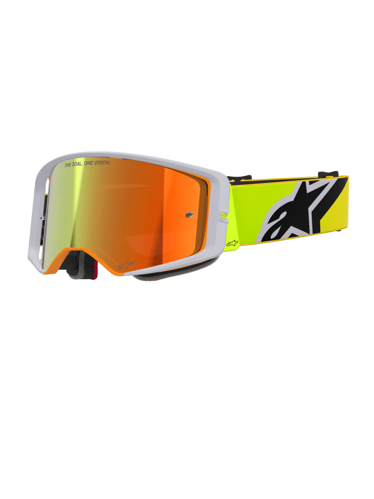 Alpinestars Supertech Corp Gafas de Esquí Absolute Vision – Amarillo Gris Fluorescente Rojo Espejo - MxProStoreParts