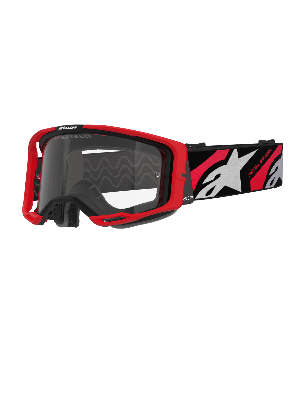 Alpinestars Vision 8 Luar Crossbril – Rood zwart helder