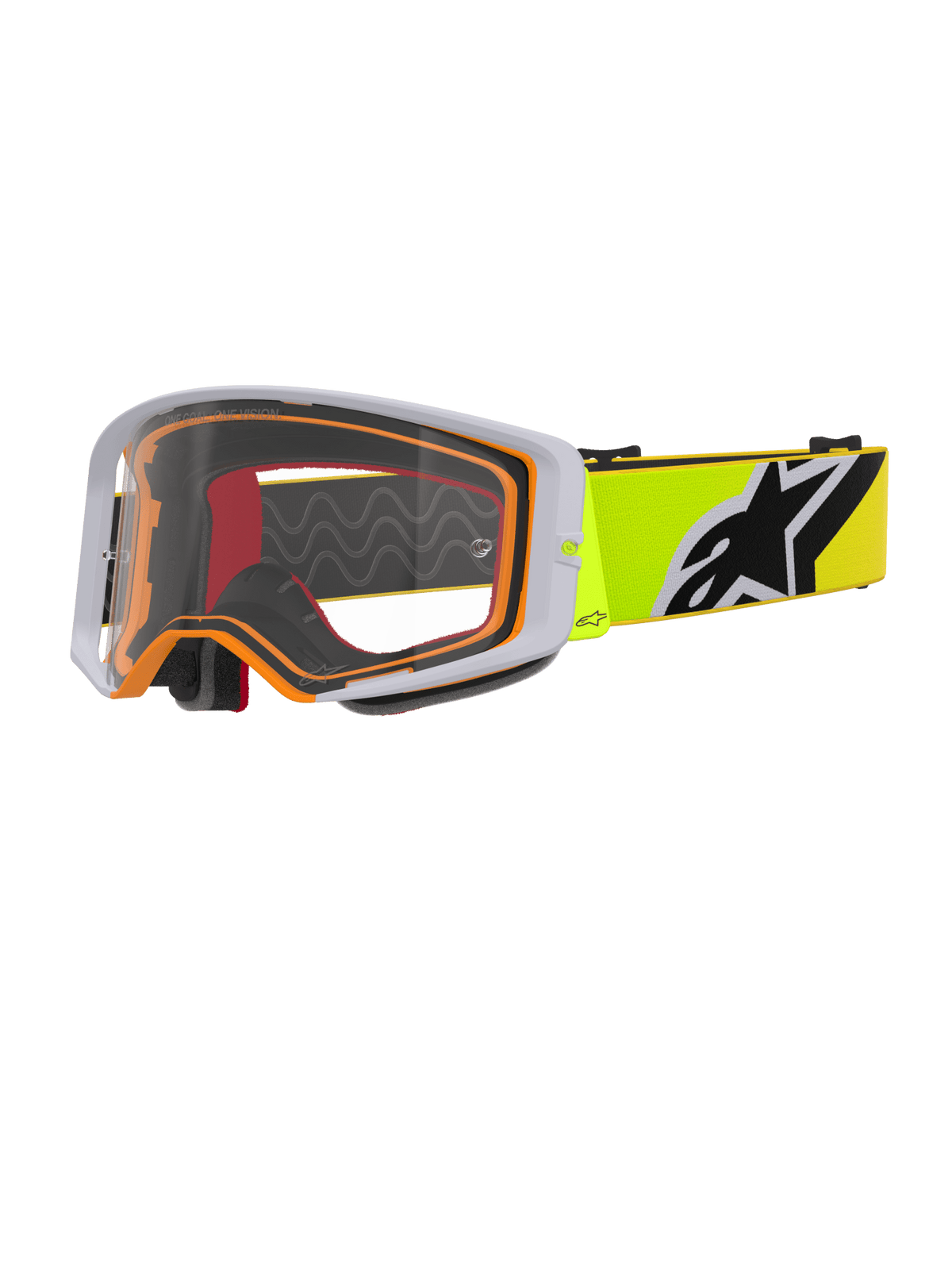 Alpinestars Supertech Corp Crossbril – Fluo geel grijs helder