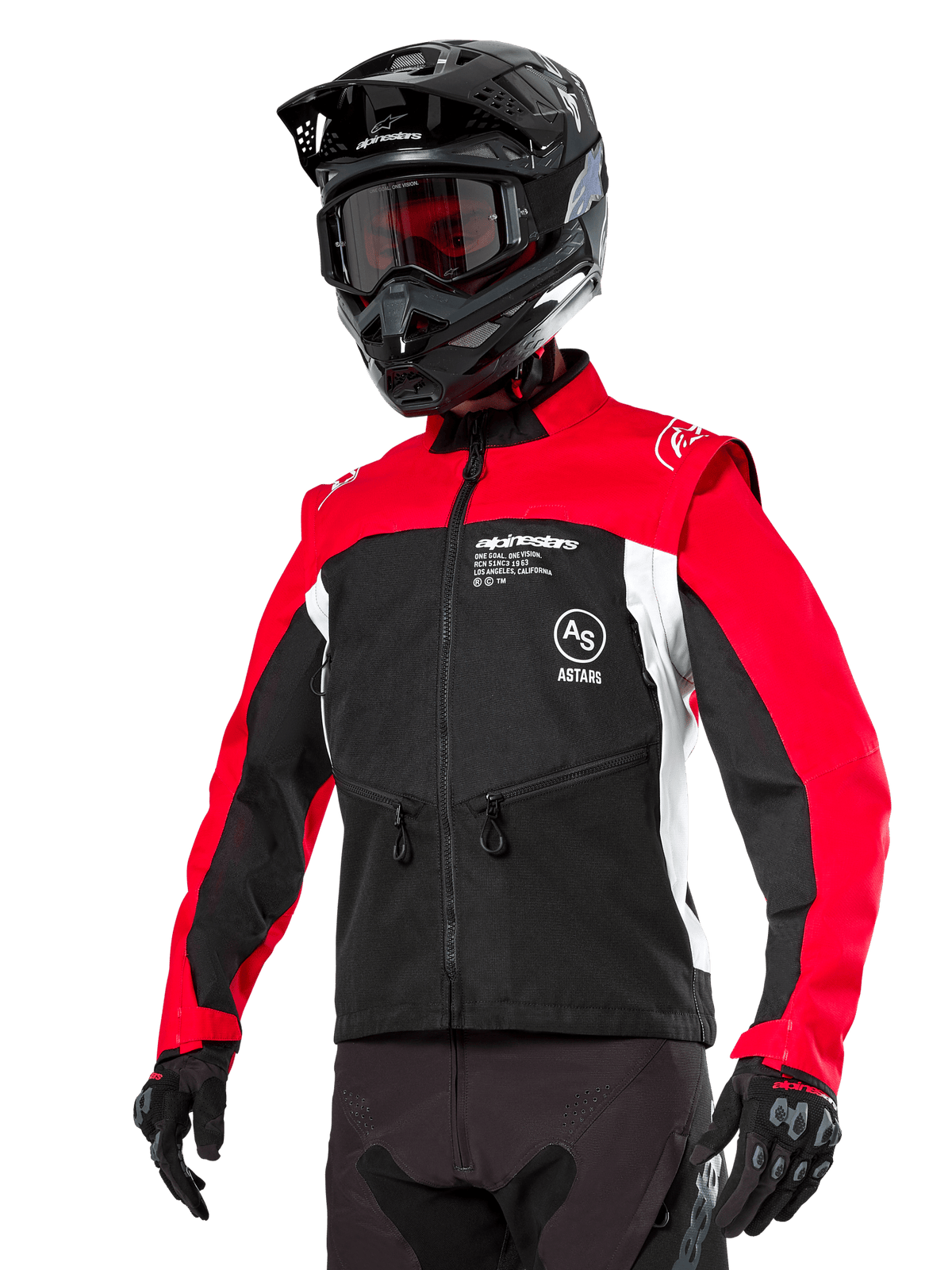 Alpinestars Pro-Dura Jacket – Noir rouge vif blanc - MxProStoreParts