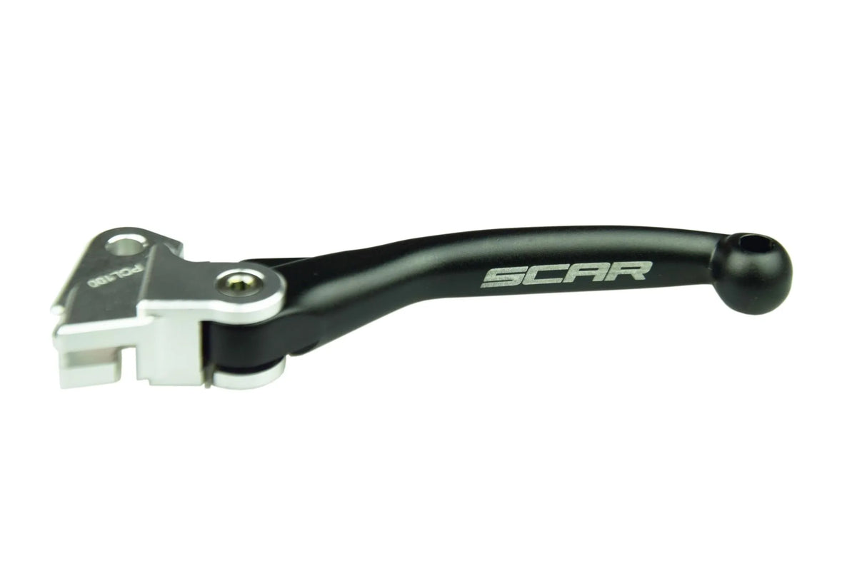 SCAR RACING Flex koppelingshendel van aluminium, zwart — voor o.a. KAWASAKI KX 125 M (2006–2008) - MxProStoreParts