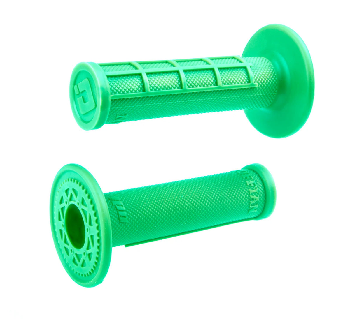 ODI Glue-On Grip Half-Waffle MX Single-Ply (Ruffian) FLO-Green - MxProStoreParts
