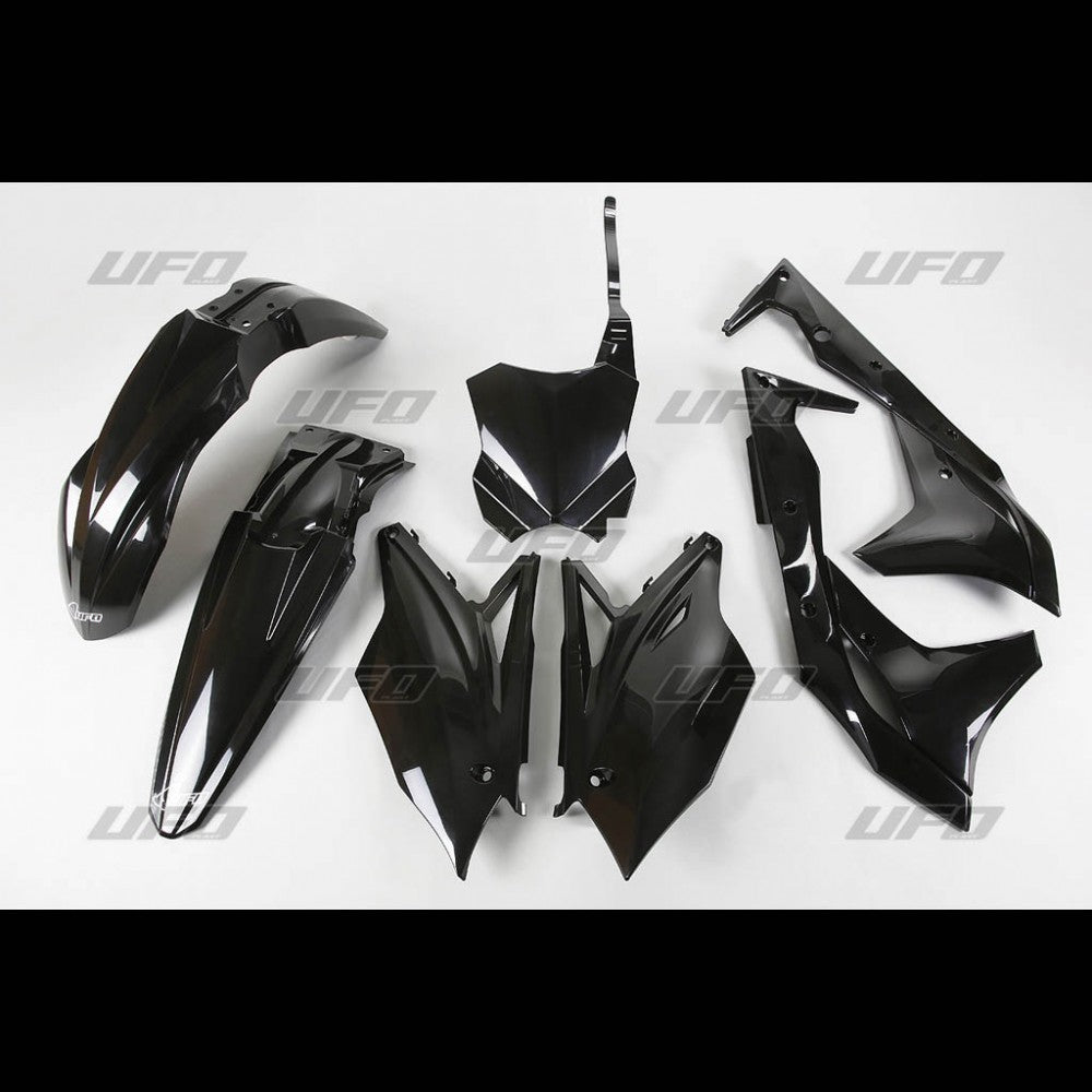 UFO Plastic kit 5-parts KX250F 2018- Black 001