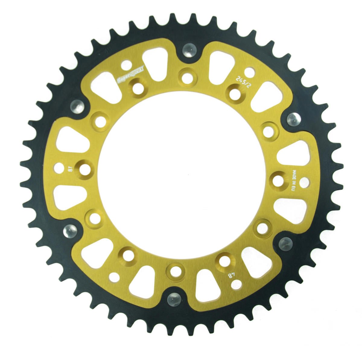 Supersprox Stealth Rear sprocketYA YZ/WRF/YZF 99- Gold 48 – RST-245/2:48-GLD - MxProStoreParts