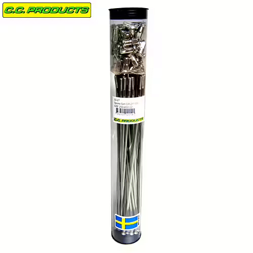 CC-Products Front wheel 21″ stainless steel spoke set 36 pieces + nipples for OEM hub Suzuki RM 125/250/370/400 & TM 250/400