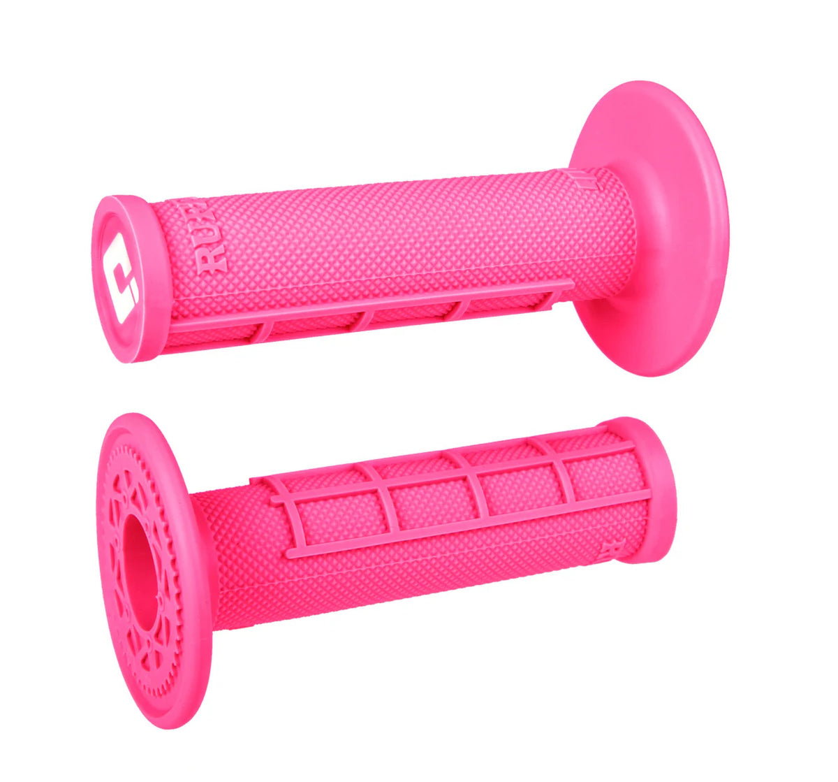 ODI Glue-On Grip Half-Waffle MX Single-Ply (Ruffian) Pink - MxProStoreParts