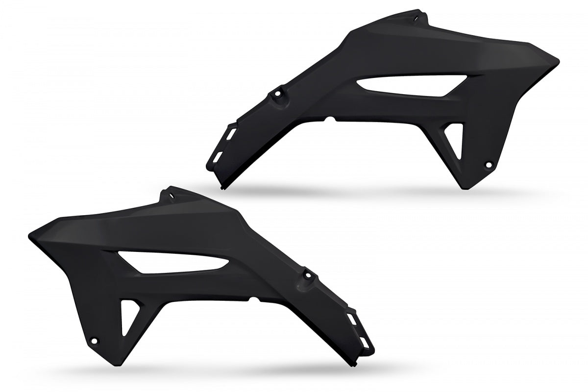UFO Radiator Covers CRF250R 22-24 CRF450R 21-24 Black 001