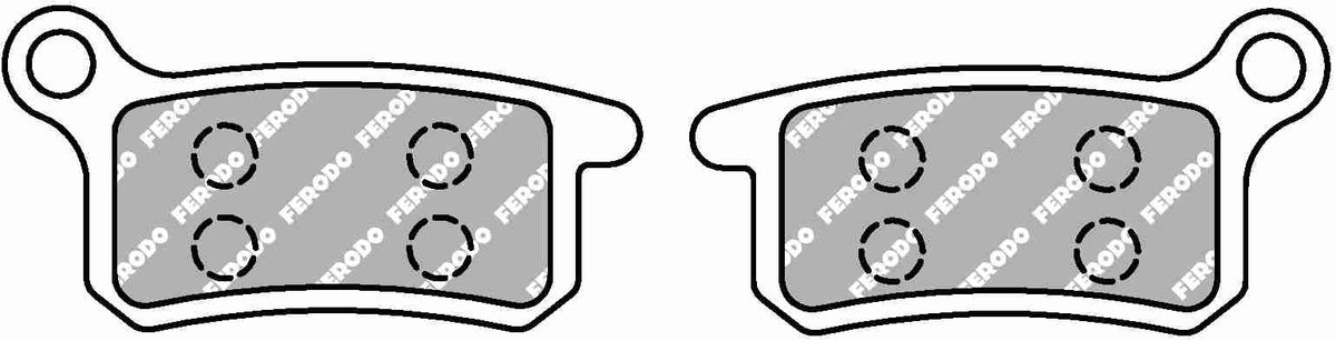 Technische illustratie: Ferodo remblokken – FDB2157SG; uitvoering volgens artikelgegevens