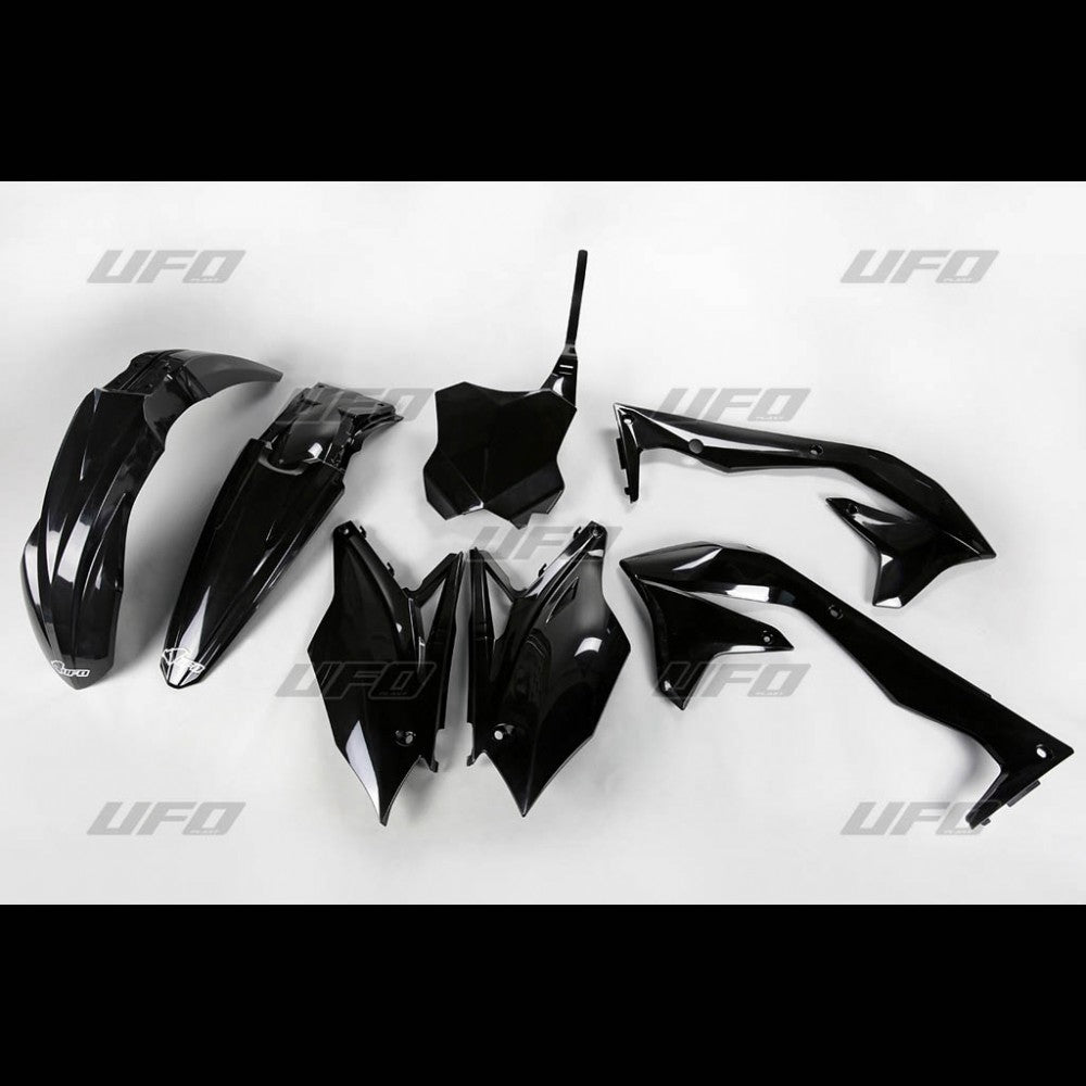 UFO Plastic kit 5-parts KX450F 2018- Black 001