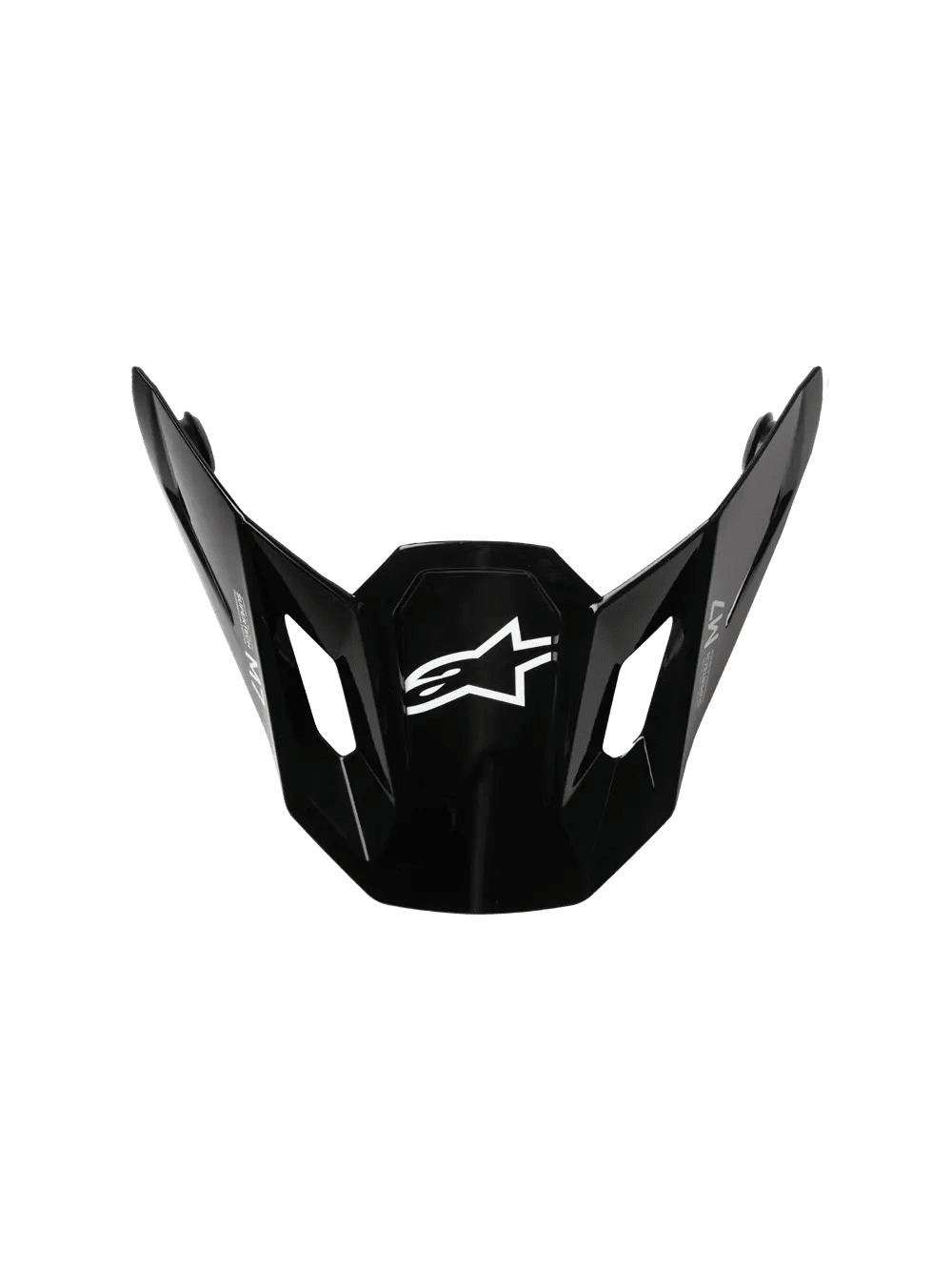 Alpinestars S-M7 Solid helmklep – Zwart glanzend - MxProStoreParts