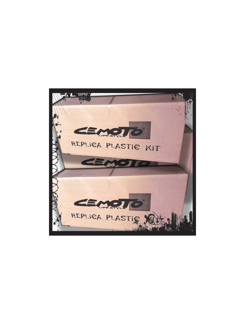 Cemoto plastic kit OEM color Husqvarna TC 250/450/510 2003-2004