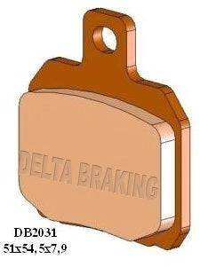 Delta Braking gesinterte vordere oder hintere Bremsbeläge DB2031 Typ SR - N - MxProStoreParts