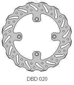 Delta Braking hintere Bremscheibe (200mm) Typ G Suzuki RM 85 05 - MxProStoreParts
