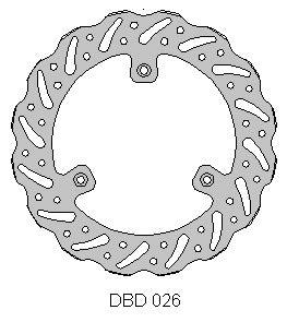 Delta Braking für Bremsdisc (220mm) Suzuki RM 85 05 - & Yamaha YZ 80 93 - 01 & YZ 85 02 - 14 - MxProStoreParts