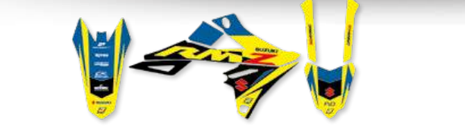 Blackbird Dream 5 stickerset 3 delig Suzuki RM 125/250 2001-2008 (voor polisport restyle kit)