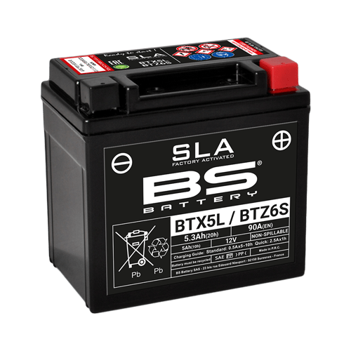 BS Battery BTX5L/BTZ6S SLA accu · 300670 - MxProStoreParts