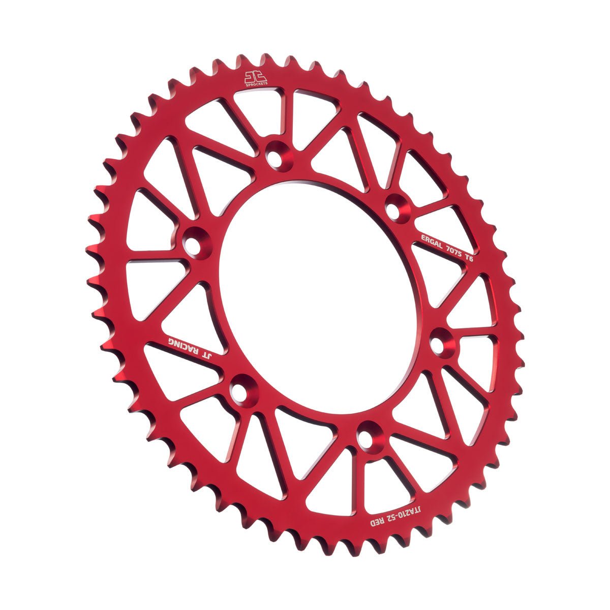 JT Rear Alu Sprocket 7075 T6 Red JTA210.52RED - MxProStoreParts