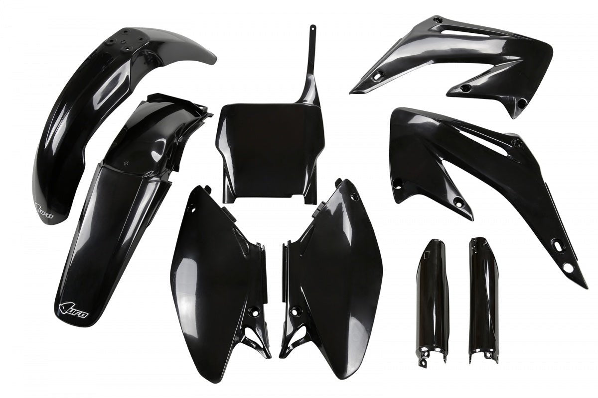 UFO Plastic kit 6-parts Black 001 Honda CR125/250 05-07