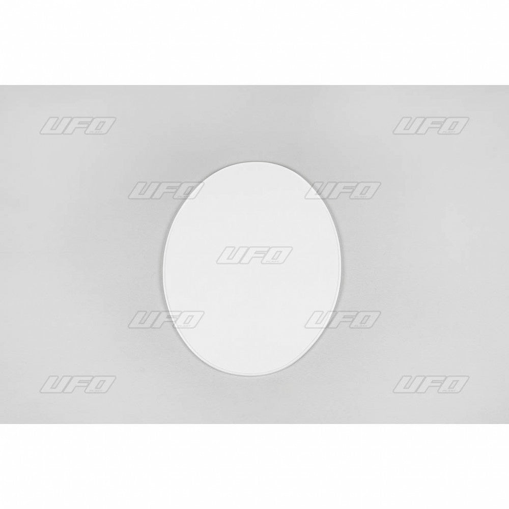 UFO Vintage ovale nummerplaat vanaf 1970 – wit - MxProStoreParts
