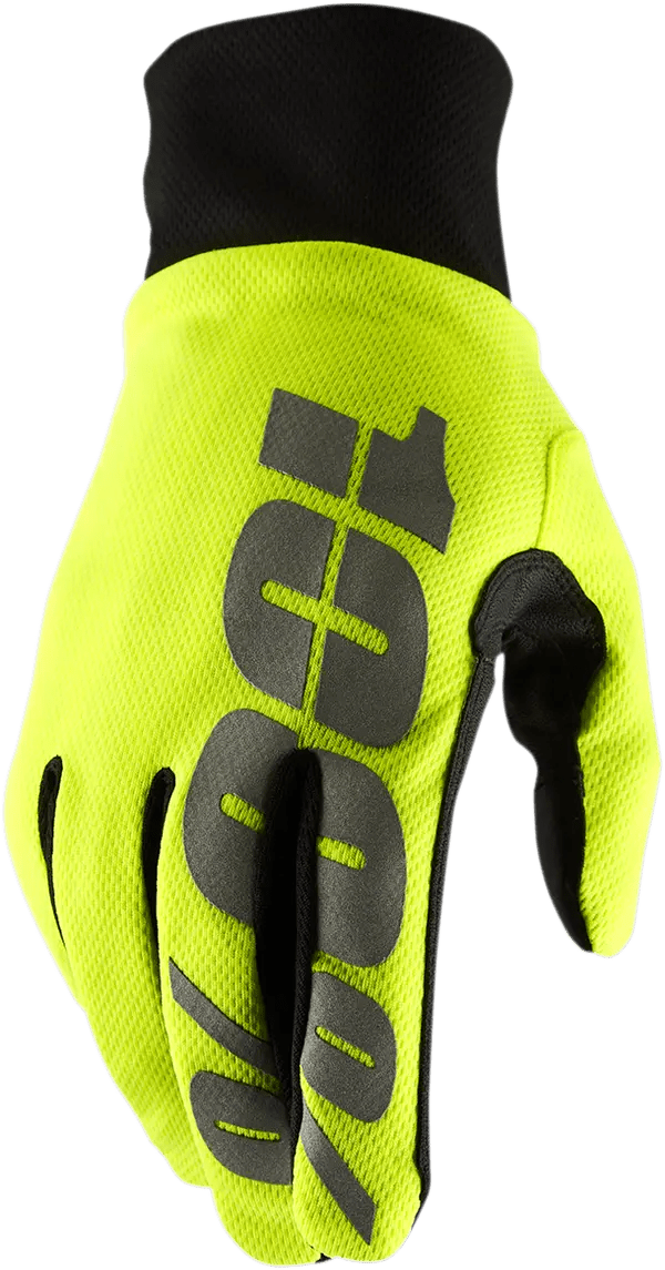 100% Hydromatic Waterproof crosshandschoenen fluor geel/zwart - MxProStoreParts