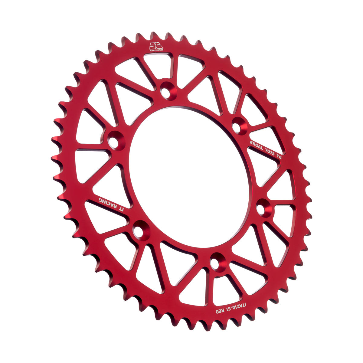 JT Rear Alu Sprocket 7075 T6 Red JTA210.51RED - MxProStoreParts