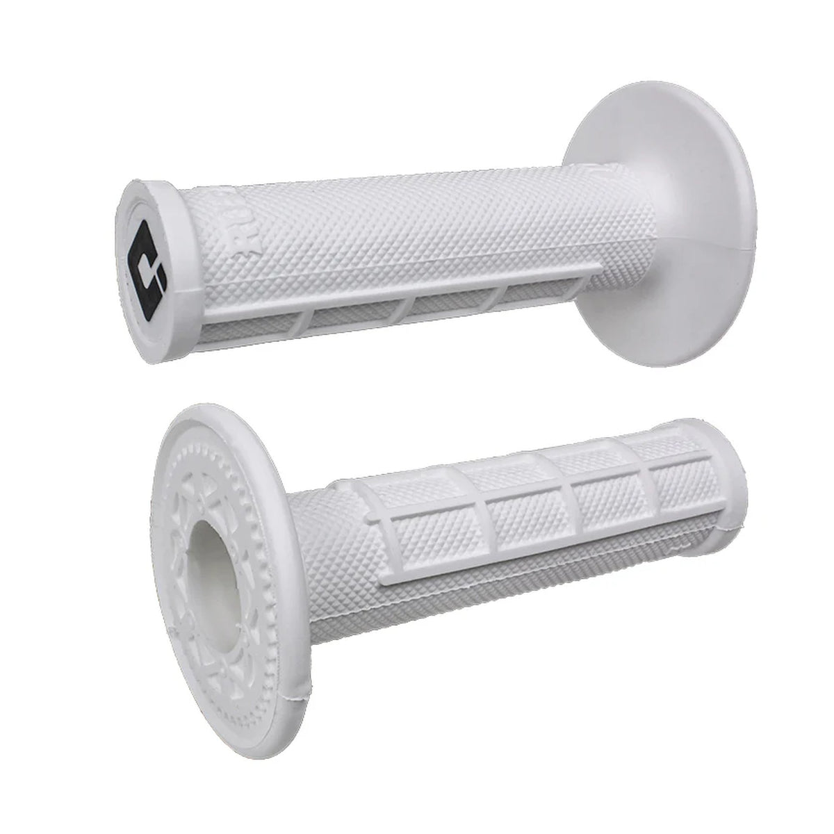ODI Glue-On Grip Half-Waffle MX Single-Ply (Ruffian) White (Pro Soft) - MxProStoreParts