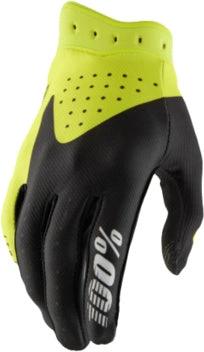 100% Handschuhe Itrack Fluor Gelb / Schwarz Größe XL (2026 Kollektion) - MxProStoreParts