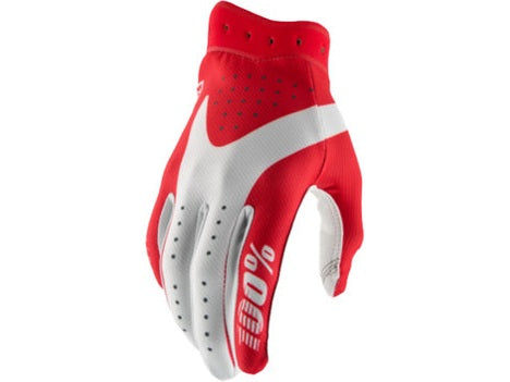 100% Itrack Handschuhe Rot/Weiß Größe L (Kollektion 2026)