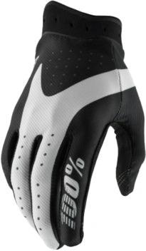 100% handschoenen Itrack Zwart / Wit Maat L ( 2026 collectie ) - MxProStoreParts