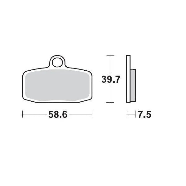 Moto-Master Sinter Pro Racing remblokken 97411 – voor