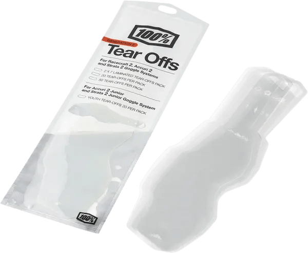 100% Jeugd Accuri 2/Strata 2 tear-offs - MxProStoreParts