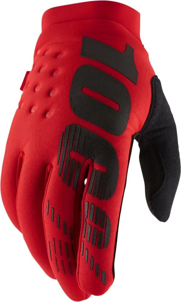 100% Brisker crosshandschoenen rood/zwart - MxProStoreParts