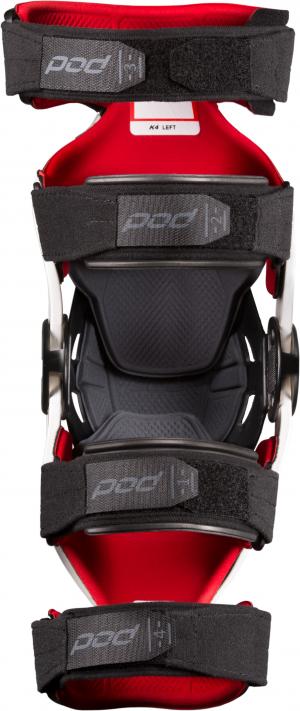 POD K4 MX Grijs/Rood Links Kniebrace - MxProStoreParts