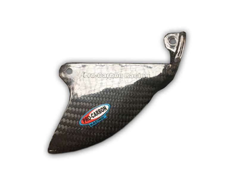 Pro Carbon achter remschijf beschermer Yamaha YZ 125/250 2004-2022 & YZ 250F/450F 2004-2024 & Fantic XX 125/250 2021- & XXF 250/450 2021-