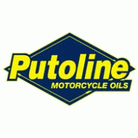 Putoline logo with blue and yellow diamond emblem for motorcycle oils brand