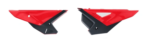 Cycra Seitennummernschilder Rot / Schwarz für Honda CRF 250R 2025 & CRF 450R 2025 - MxProStoreParts