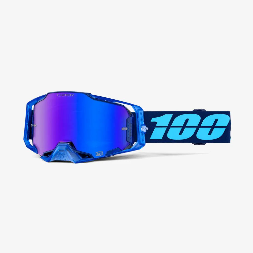100% Armega Crossbril Coupe Blauw (Lens: Hiper Spiegel Blauw)