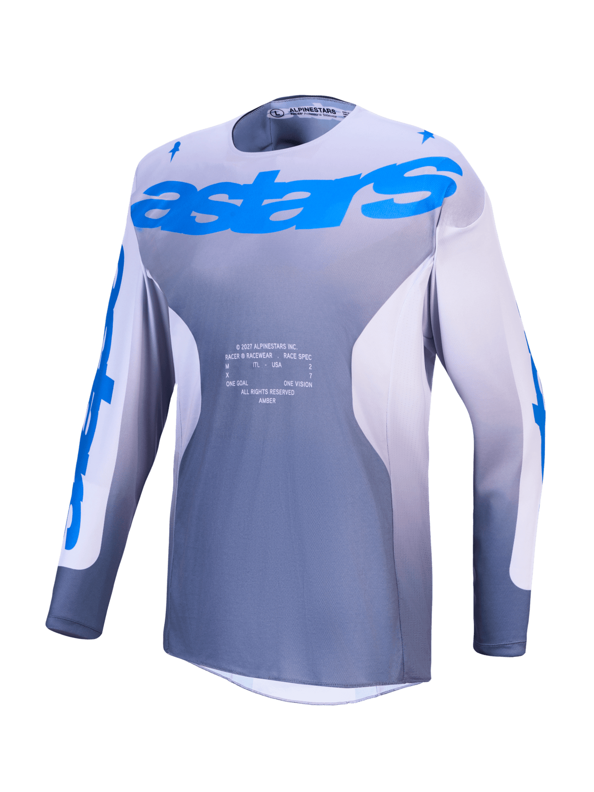 Alpinestars Racer Amber Jersey 2027 – Ash Gray Light Lilac UCLA Blue - MxProStoreParts