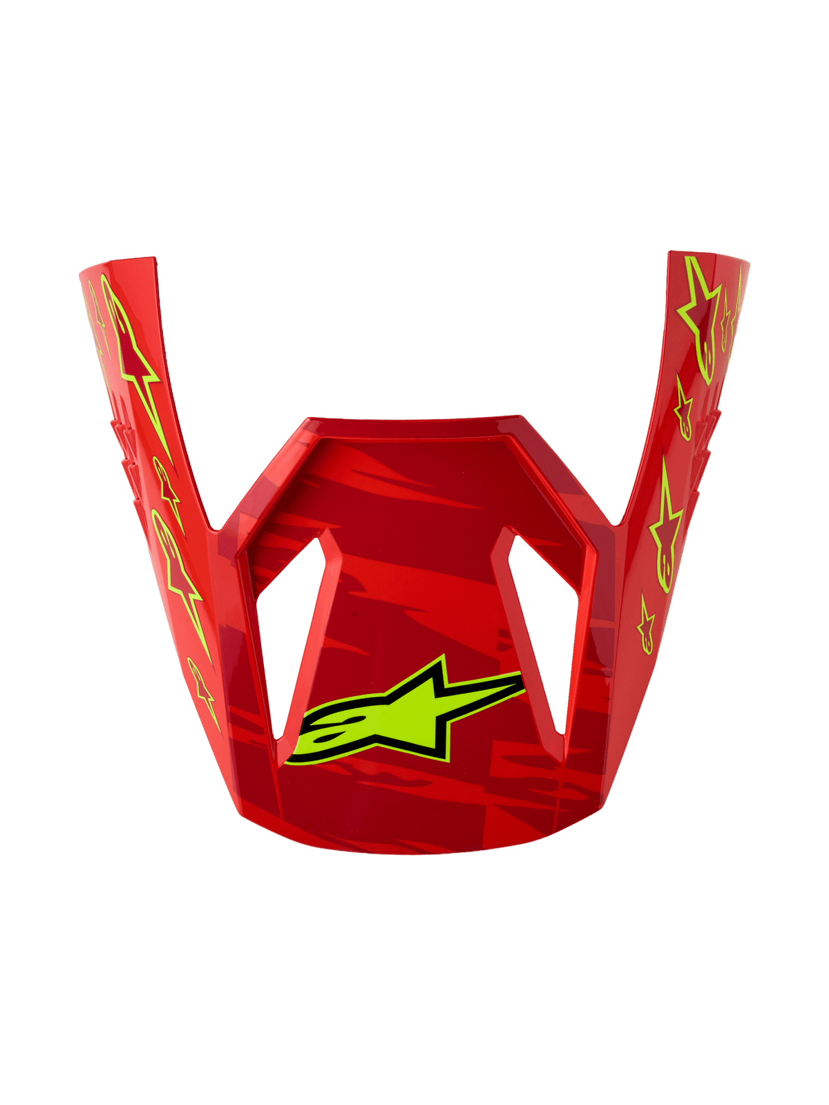 Alpinestars S-M3 Falcon Vizier ECE06 – Fluorescent Red White Blue Fluorescent Yellow Gloss - MxProStoreParts