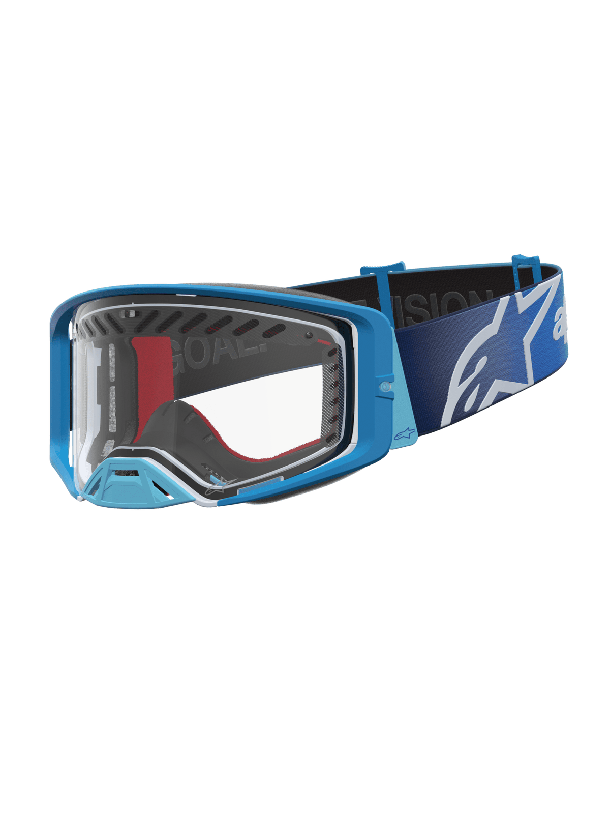 Alpinestars Supertech Dura Air Fluid Cross Goggles – Blue Fade Silver Clear - MxProStoreParts