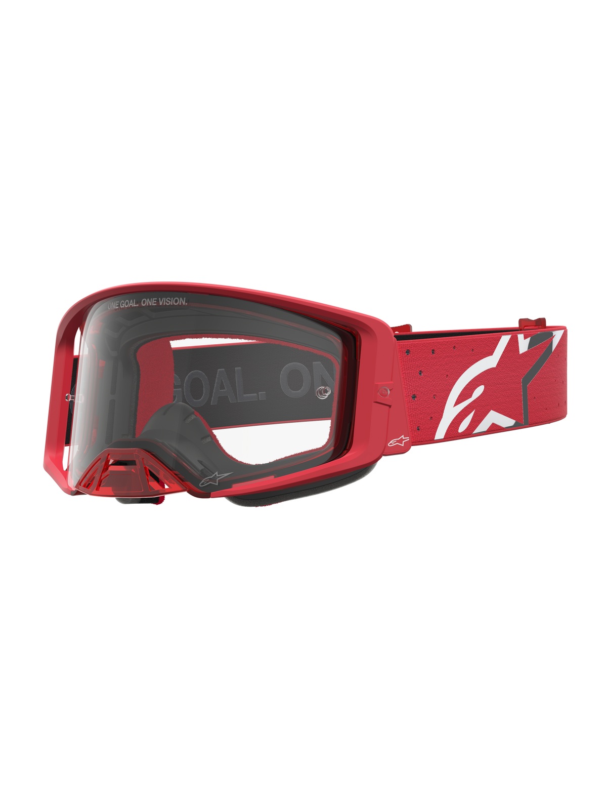 Alpinestars Supertech Vesta Crossbril – Chrome Rood Helder