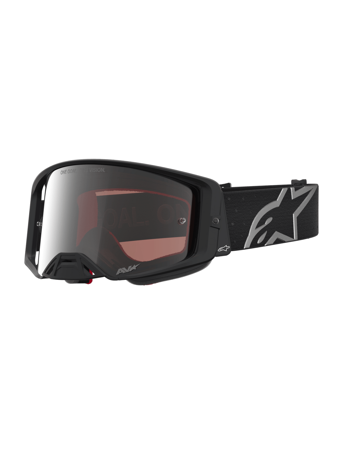 Alpinestars Supertech Vesta Motocross Goggle – Matte Black Silver Mirror Lens Silver - MxProStoreParts