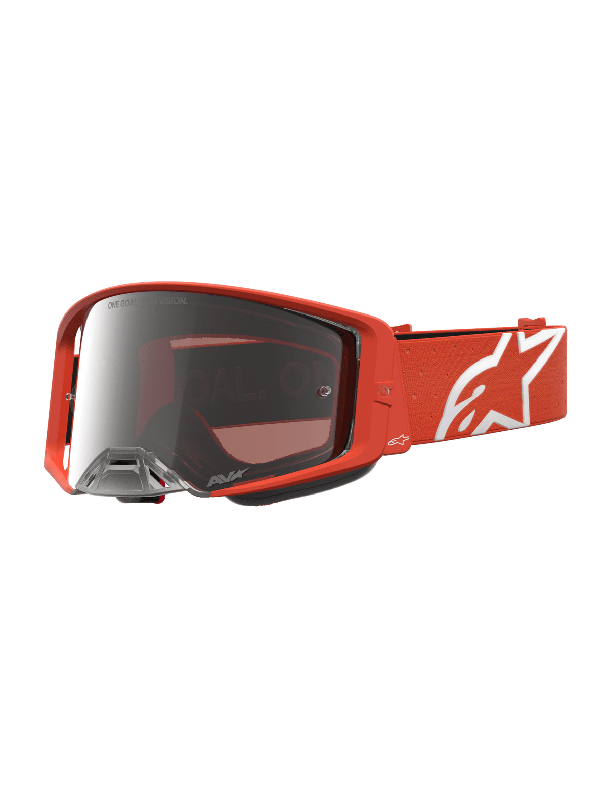 Alpinestars Supertech Vesta Crossbrille – Orange Silber Spiegel Silber - MxProStoreParts