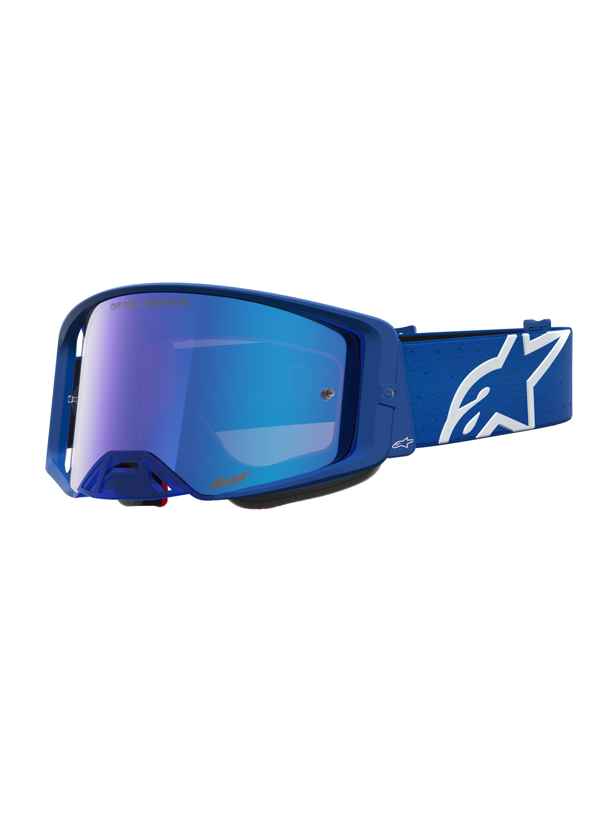 Alpinestars Supertech Vesta Crossbril – Blithe Blauw Wit Spiegel Blauw