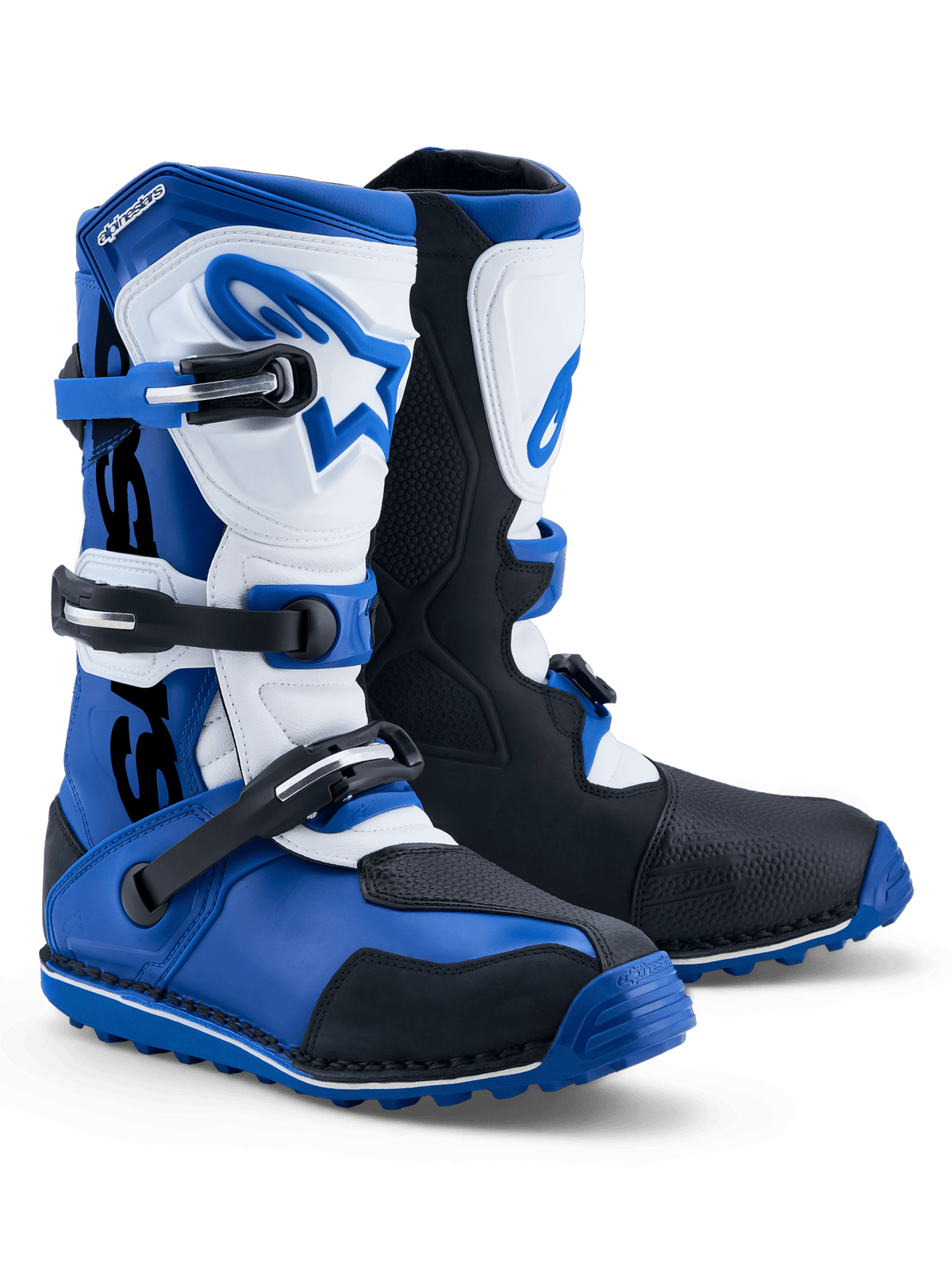 Alpinestars Tech-T Bottes – Bleu Foncé Noir Blanc - MxProStoreParts