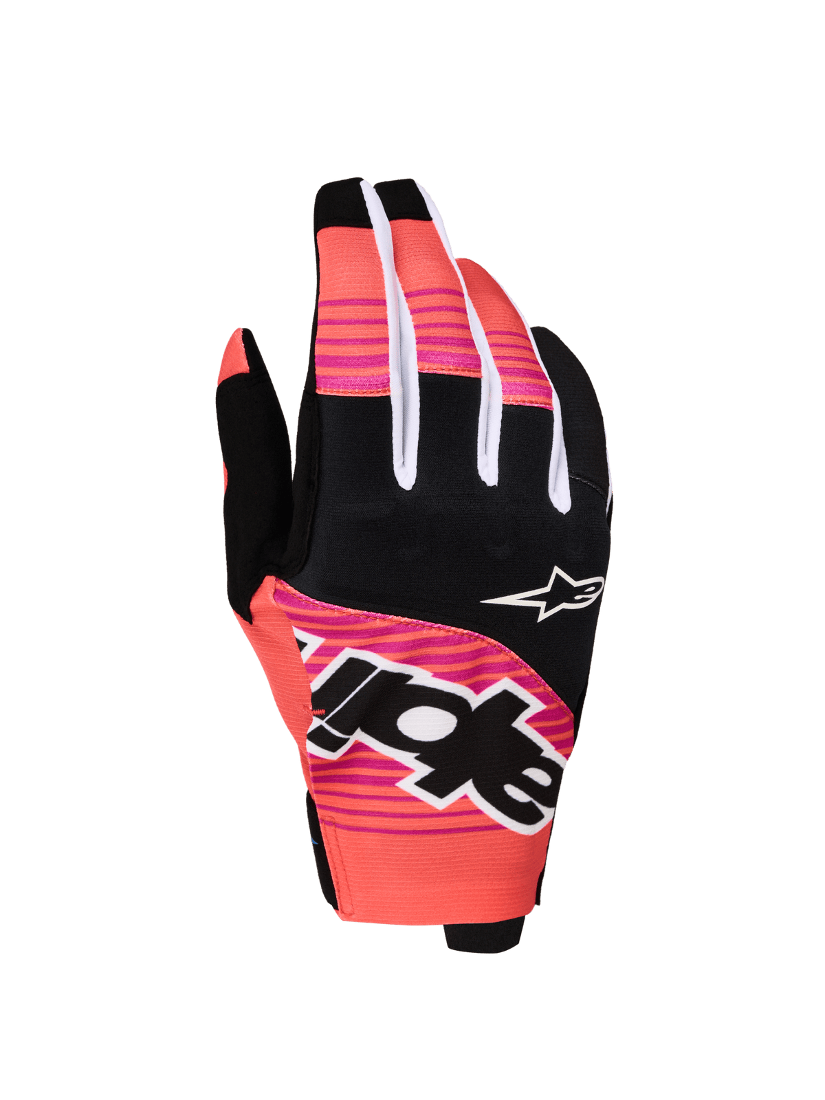 Alpinestars Techstar Gants 2027 – Hot Coral Noir Fuchsia - MxProStoreParts