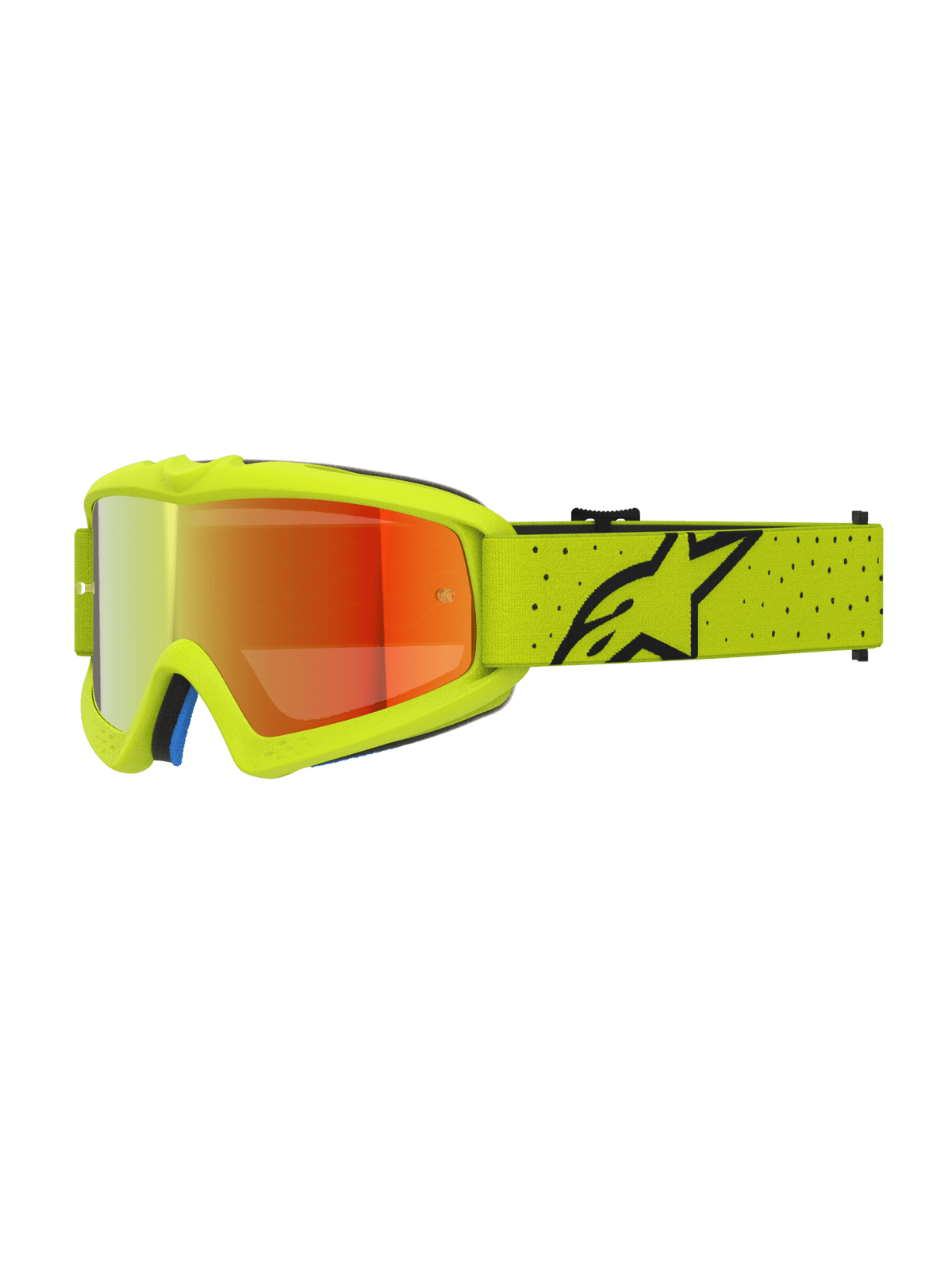 Alpinestars Youth Vision Vesta Cross Goggles – Fluorescent Yellow Black Red Mirror - MxProStoreParts