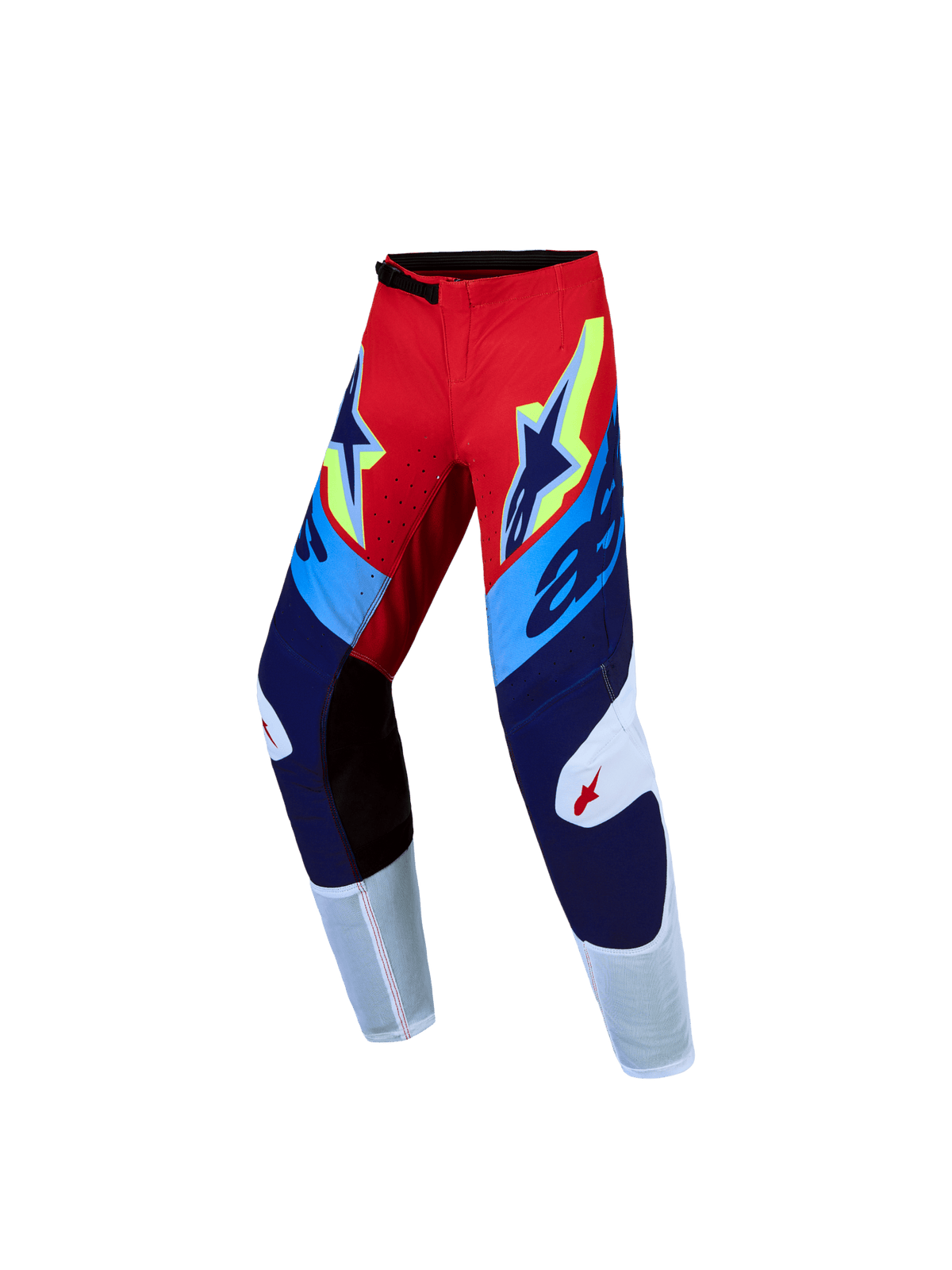 Alpinestars Jeunes Supertech Dyna Pantalon 2027 – Rouge Feu Blanc Bleu Marine - MxProStoreParts